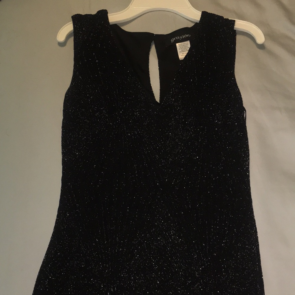 Black with silver sparkles